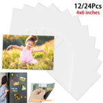 cadres photo magnétiques blancs transparents modernes 4x6 pouces réfrigérateur 12 24 pièces