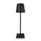 lampe table rechargeable led tactile sans fil usb moderne minimaliste noir blanc