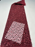 tissu décoratif blanc paillettes fleurs élégant festif polyester coton imperméable occasion mariage haute qualité