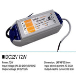 transformateurs led alimentation 5v 12v 60w 72w 100w câble adhésif blanc industrielle