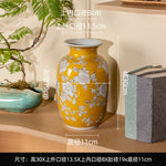 vases décoratifs fleurs classiques jaune bleu vert rose violet opaques