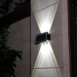 lampes murales solaires decoratives modernes texturées couleur blanc rouge bleu verte fixations murales panneau