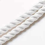 corde torsadée blanc anneaux rideaux ajustables tissés main classique minimaliste wabi sabi