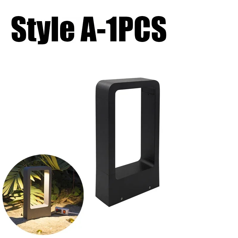 luminaire extérieur moderne led ip68 jaune ambre facile jardin minimaliste