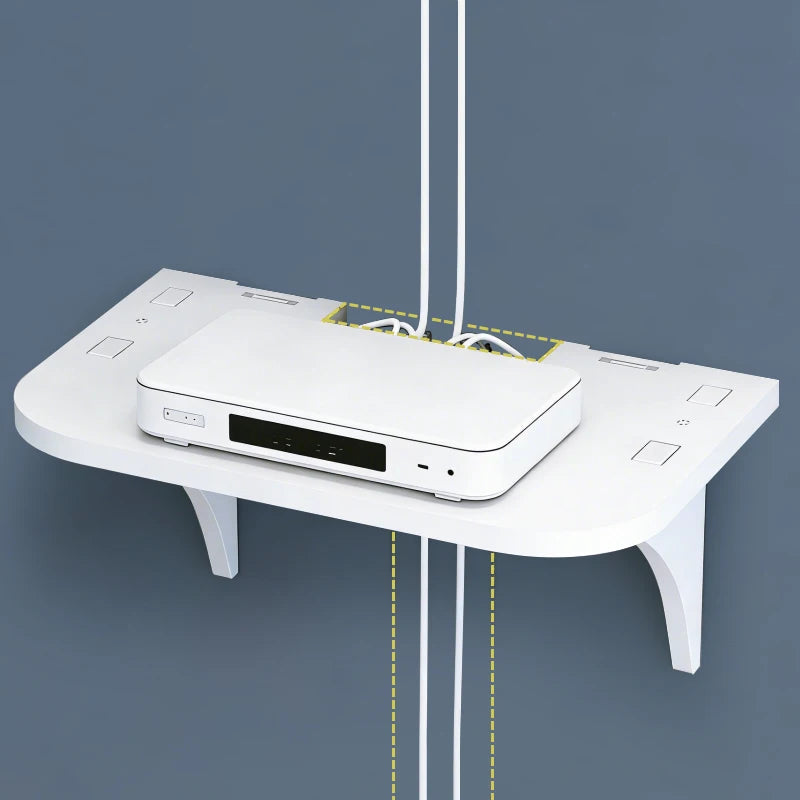 étagère murale flottante blanche moderne réutilisable pvc respectueux environnement murale seule plaque plat lisse