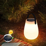 lampe solaire rechargeable led blanc moderne poignée panneau solaire usb ip65 abs