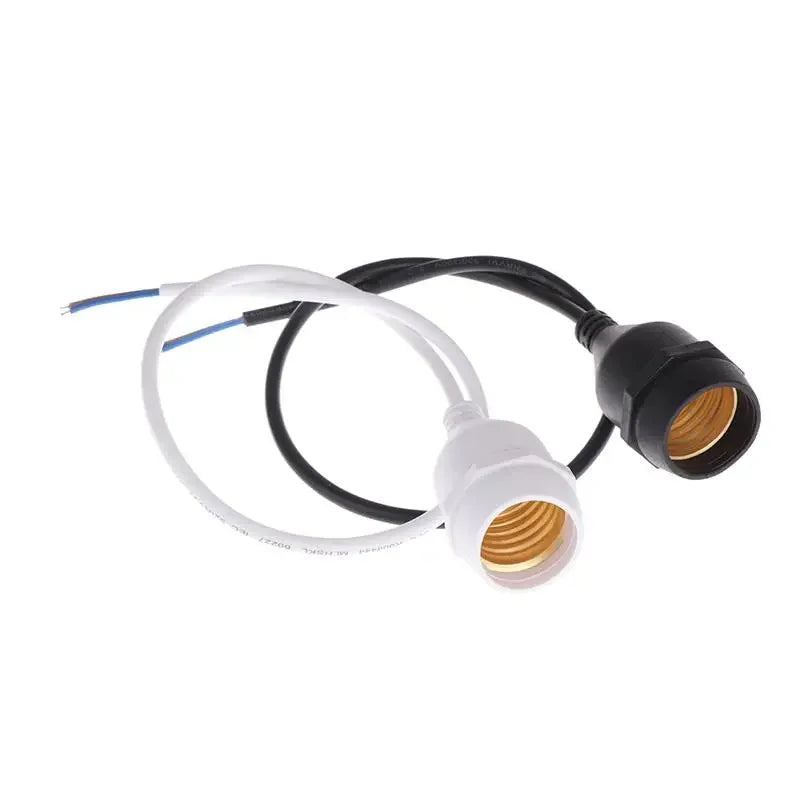adaptateur e27 blanc noir câbles différents longueurs ampoules incandescentes led moderne fonctionnel