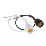 adaptateur e27 blanc noir câbles différents longueurs ampoules incandescentes led moderne fonctionnel