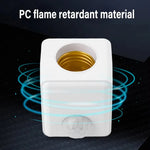 adaptateur lampe détecteur mouvement douille E27 moderne minimaliste blanc doré garage couloir