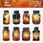 autocollants vintage baroques fleurs ornements décoration scrapbooking transparent doré parfum diy