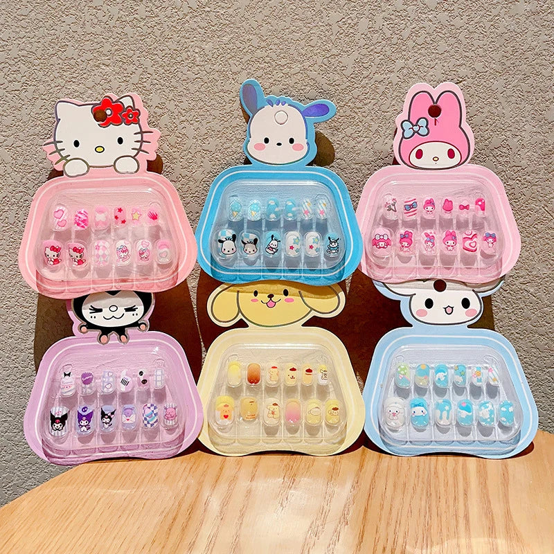 autocollants ongles animaux rose bleu jaune adhésifs sûrs non toxiques inodores amovibles cartoon