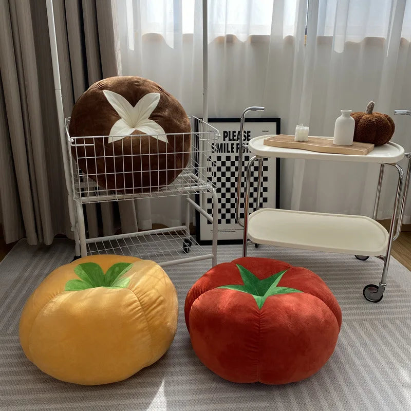 coussin mousse mémoire forme fruit tomate orange rouge moderne lit chambre coucher anti décubitus