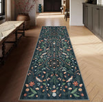 tapis décoratif floral antidérapant moderne salon couloir chambre extérieur sol doux polypropylène motifs végétaux