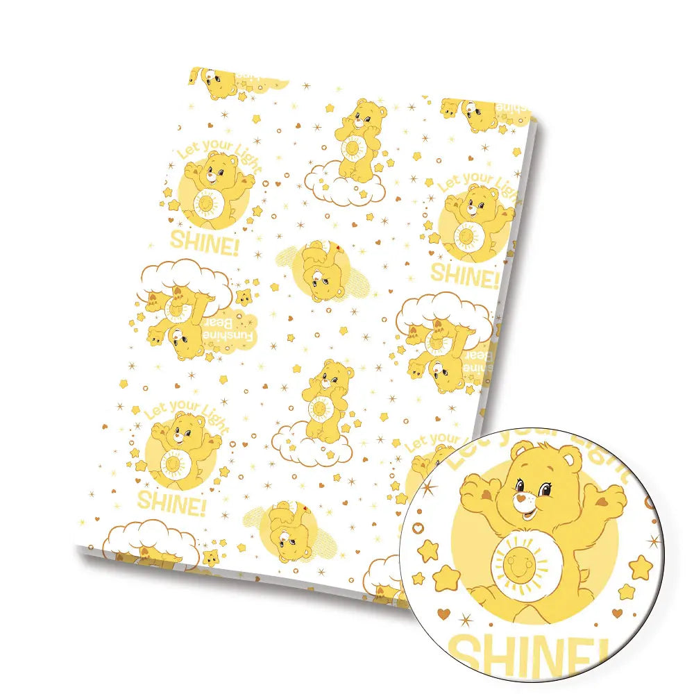 serviettes papier multicolores motif personnages mignons coeurs arc ciel enfants deco