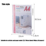 boîte rangement transparente documents clips moderne organisation dossiers a4 a5 plastique durable portable