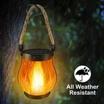 lanterne lumineuse effet flamme led rechargeable solaire moderne camping extérieur