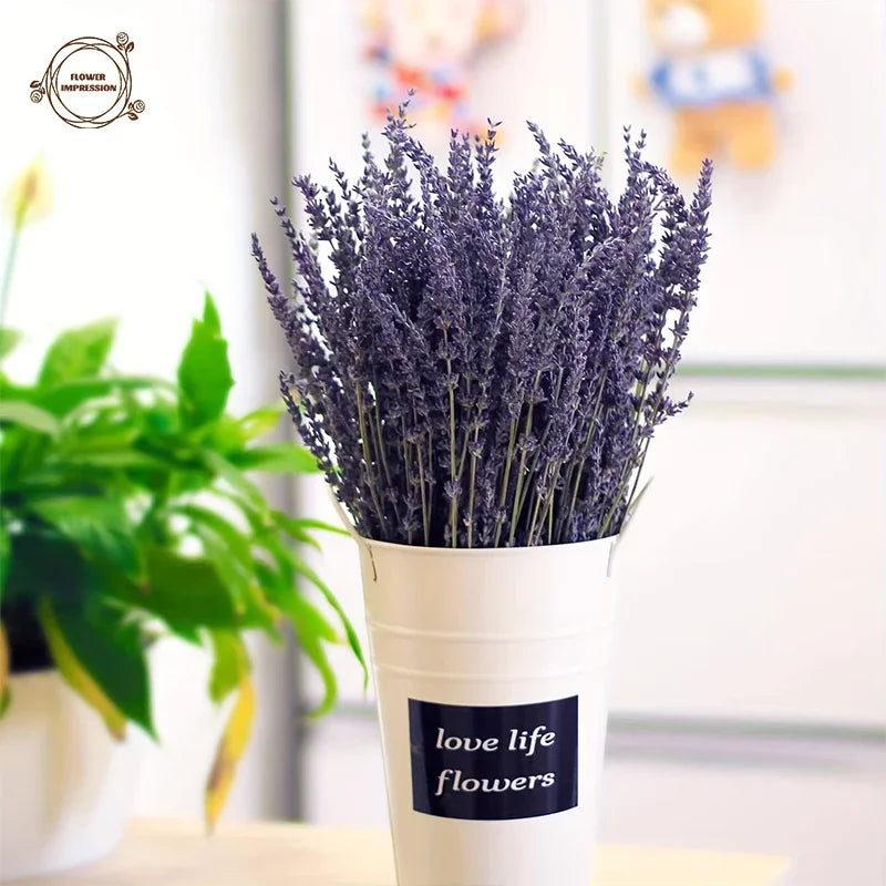 bouquet lavande séchée naturelle fleurs vertes violettes décoration intérieure rustique love life flowers événement
