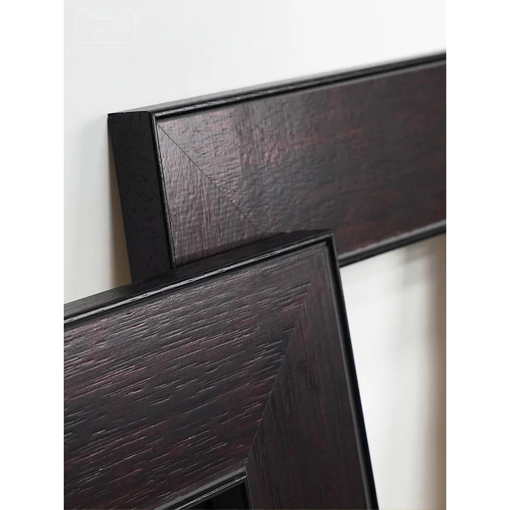 cadre photo sans cadre contemporain marron foncé texture relief œuvre art organique abstraite doré