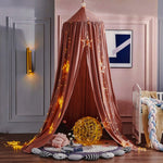 rideau lit polyester unisexe moderne beige lilas rose vert opacité tour lit maison campement