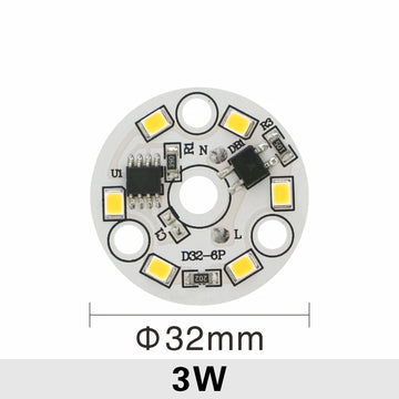 Plaque LED moderne 3W 5W 7W 9W 12W 15W 18W blanc carrés jaunes transformateur
