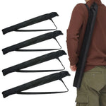 sac rangement polyestère noir pliable multiusage porte bâtons canne pêche parapluie pratique fixations poignées