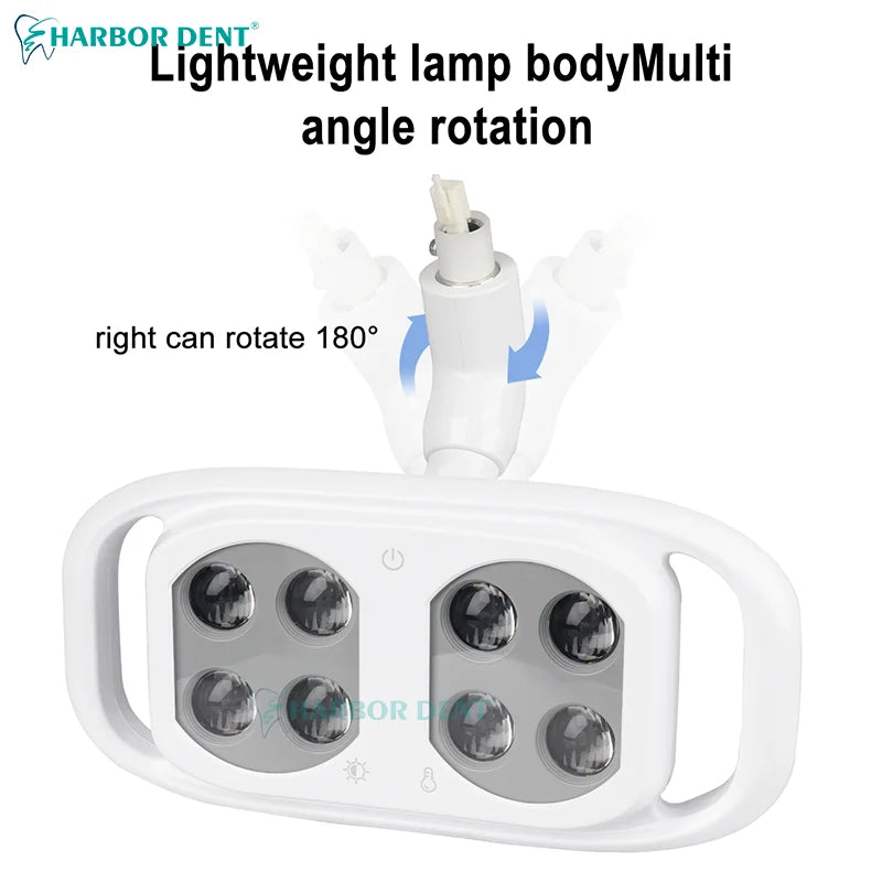 lampe dentaire led blanc moderne interrupteur réglable indicateur capteur infrarouge tringle 26mm 22mm