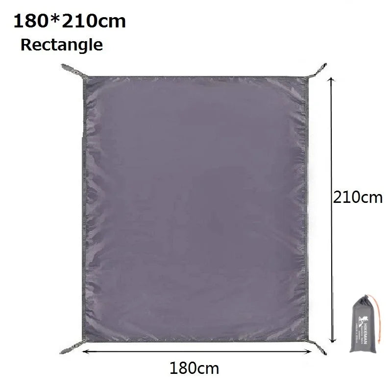 tapis sol imperméable oxford 210d gris moderne sac rangement camping ultraléger