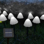 lumières solaires extérieures champignons colorées autoinstallation ip65 led