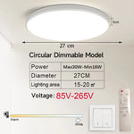 plafonnier intelligent led blanc noir télécommande rgbcw éclairage moderne