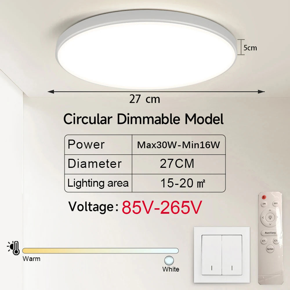 plafonnier intelligent led blanc noir télécommande rgbcw éclairage moderne