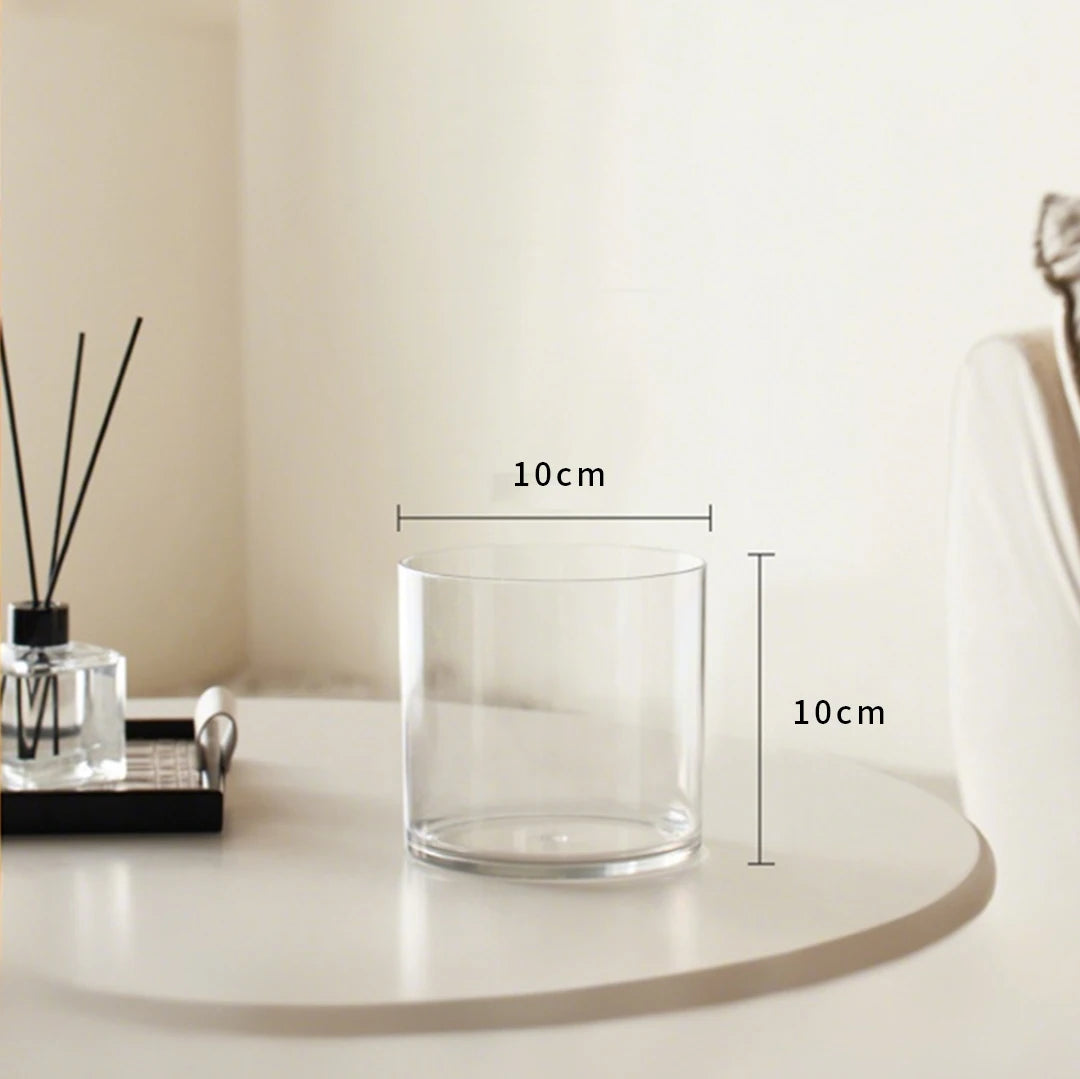 boîtes rangement transparentes cubes minimalistes 6cm 8cm 10cm 12cm 15cm