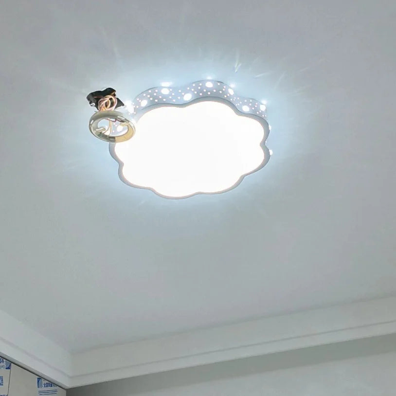 plafonnier led nuage étoiles blanc gris enfant moderne chambre salon