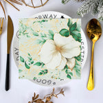serviettes papier multicolore fleurs romantique mariage anniversaire décoration 20 pièces 13 pouces 33 cm