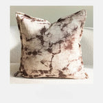 housse coussin décorative élégante marron motif géométrique moderne 100 polyester 45x45cm sofa