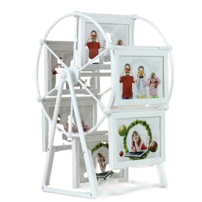 cadre photo grande roue blanc decoratif ludique photos structure base vis assemble maison