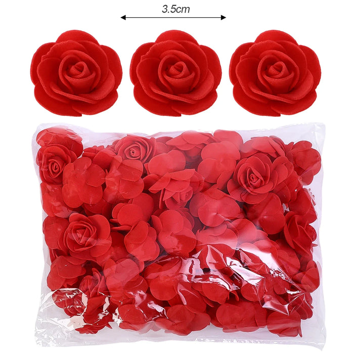 fleurs artificielles roses rouges violets blanches decoration maison anniversaire baby shower