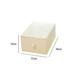 boîtes tiroirs rangement maquillage papeterie réutilisables beige vert moderne minimaliste