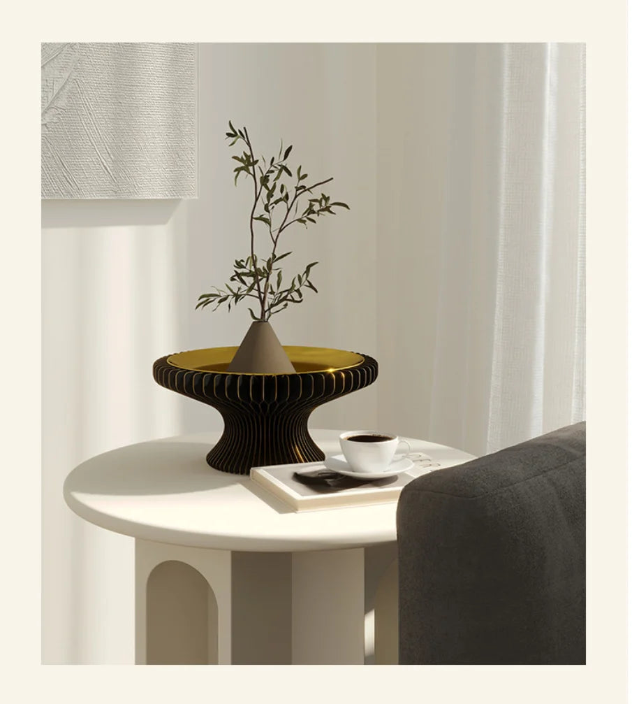 plateau pliable fibre végétale blanc vert rose marron rayures horizontales moderne multifonctionnels cosmétiques aromathérapie