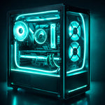ruban led vert clair rayures concentriques moderne adhésif 5v 50000hrs 480ledsm iceblue usb