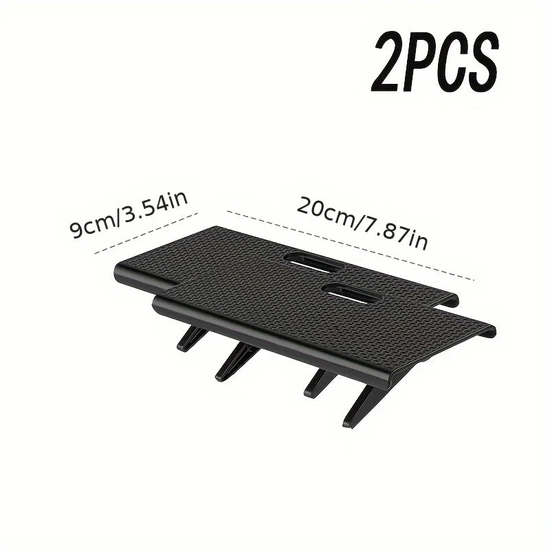 support pliable noir moderne étagère pliante clips magnétiques rangement écologique