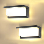 lampes murales led modernes minimalistes intérieures extérieures noir blanc opaques