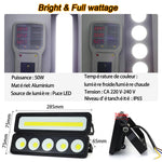 projecteur led 100w 50w noir moderne ip65 extérieur intérieur 220v