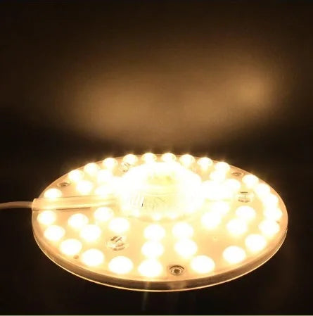 plaque led moderne aimantée blanc neutre 12w 18w 24w 36w 2835 leds autonome