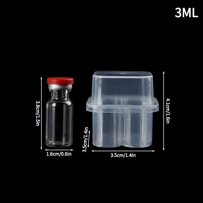 boîte rangement transparente réutilisable tubes tests 3ml pratique modernescrição