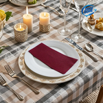 serviettes table papier bois 55g/m² 40cm 20cm rouge noir vert bleu absorbantes modernes jetables