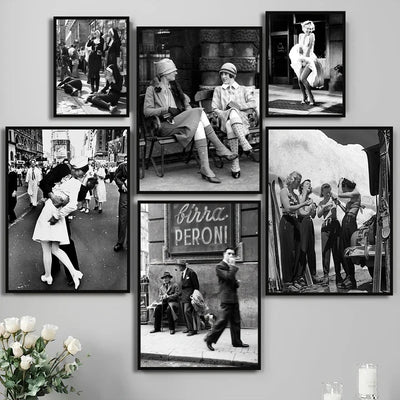 Affiche photo noir et blanc Paris sur toile