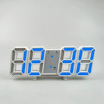 horloge digitale led moderne réveil affichage semaine calendrier blanc gris rouge vert bleu noir