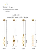 lumières suspendues modernes globes blanc doré chambre salon led minimalistes