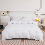Housse de couette 1 place en polyester brossé - Couleurs unies et douceur optimale pour votre chambre