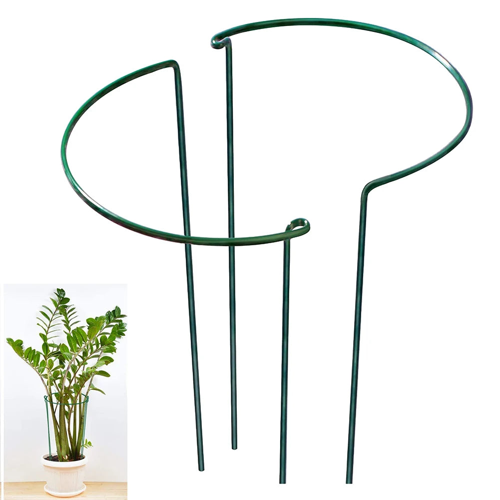 Support plante vert foncé moderne supplémentaires jardin métal robuste